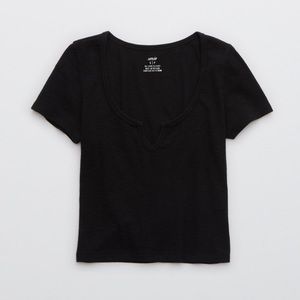 Aerie Knotch Baby Tee